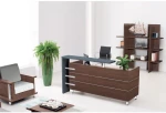 Reception proline σκούρο καρυδί με μαύρο 180x75x110 εκ