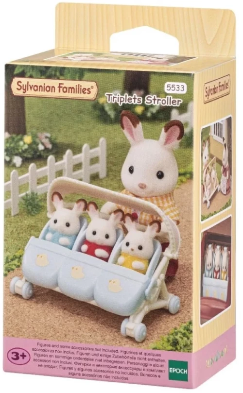 Sylvanian Families Καρότσι για Τρίδυμα