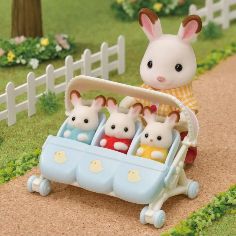 Sylvanian Families Καρότσι για Τρίδυμα