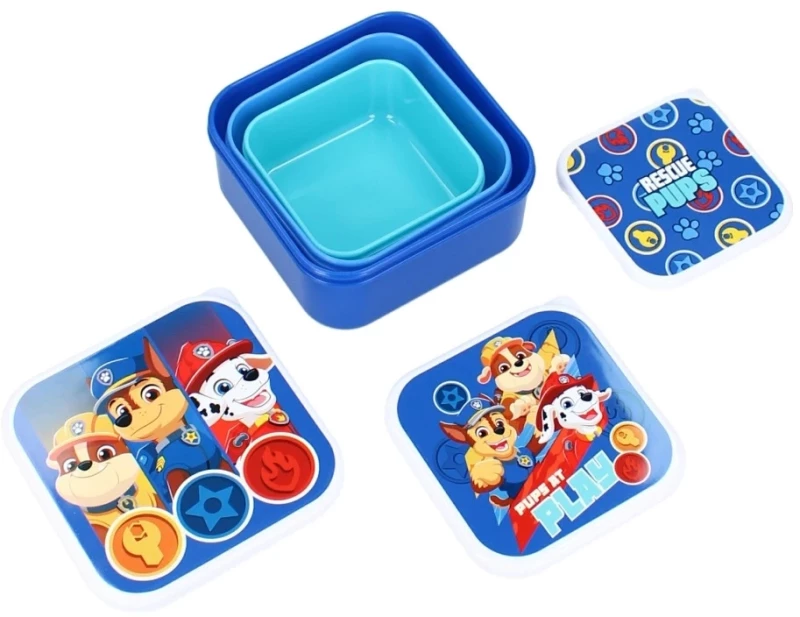 Σετ 3 δοχεία φαγητού Lunch and Snack box PAW Patrol