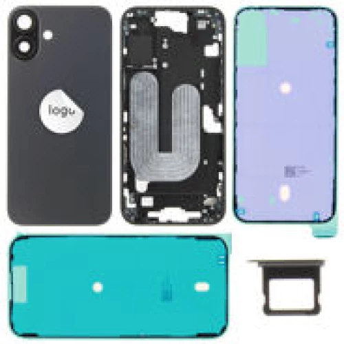 For iPhone/iPad (AP16PL0024BP) Rear Cover (Pulled) - Black, For iPhone 16 Plus