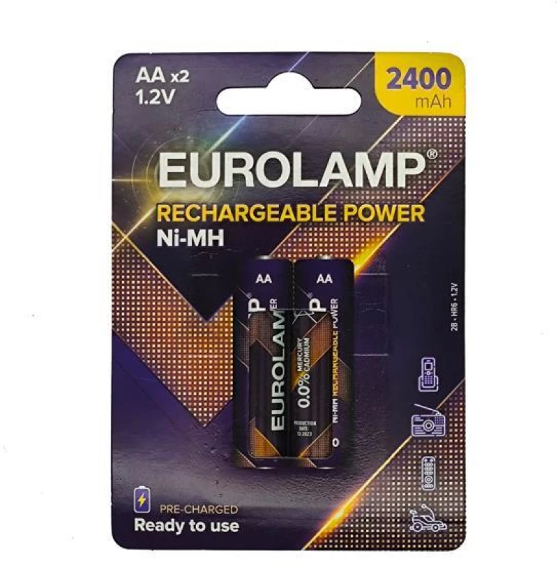 ΕΠΑΝΑΦΟΡΤΙΖΟΜΕΝΗ ΜΠΑΤΑΡΙΑ Ni-MH 1.2 V AA HR6 2400mAh 2ΤΜΧ