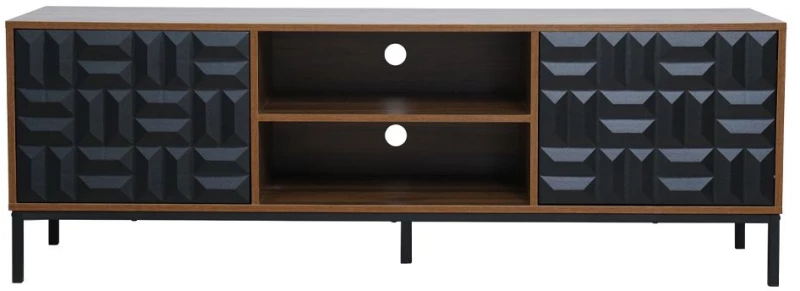 ZUMA TV STAND ΚΑΡΥΔΙ ΜΑΥΡΟ 160x40xH54,5cm LIBERTA 05-0765