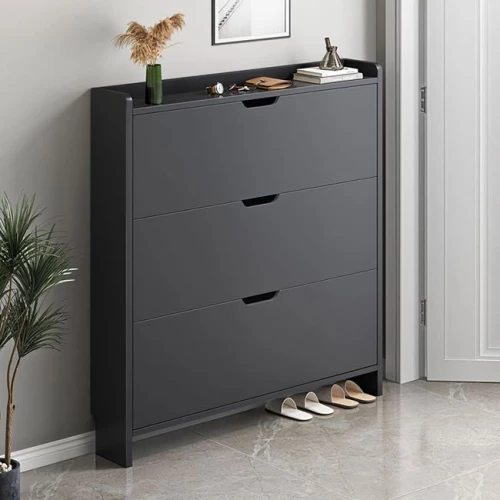 Παπουτσοθήκη MDF - Melamine Απόχρωση Γκρι 80x17x115cm Woodwell 25680 Ε8330,1