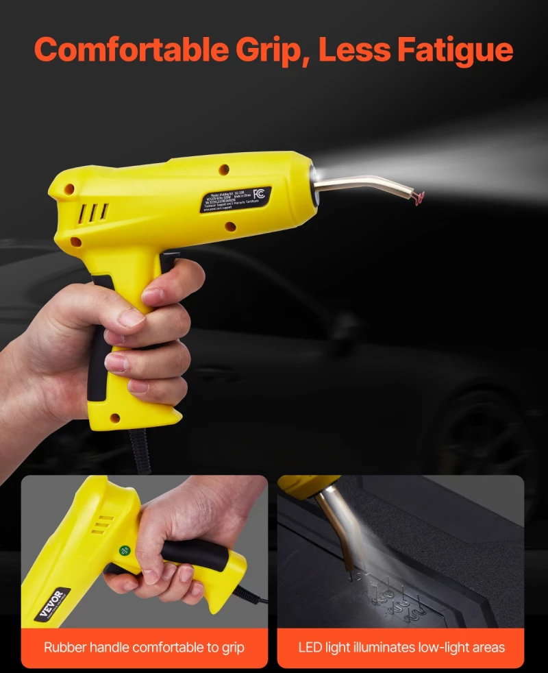 Plastic Welder 220W Plastic Welder Gun Kit με 800 συνδετήρες & 56 ράβδους
