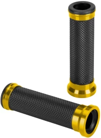 ΧΕΡΟΥΛΙΑ MOTO ALU GRIP  ΜΑΥΡΟ/ΧΡΥΣΟ ΧΡΩΜΑ 22mm+25mm 12cm LAMPA - 2 τεμ.