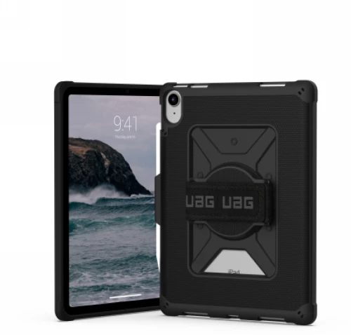 UAG Metropolis case for iPad 10.9" 10th generation with Apple Pencil and palm holder - black