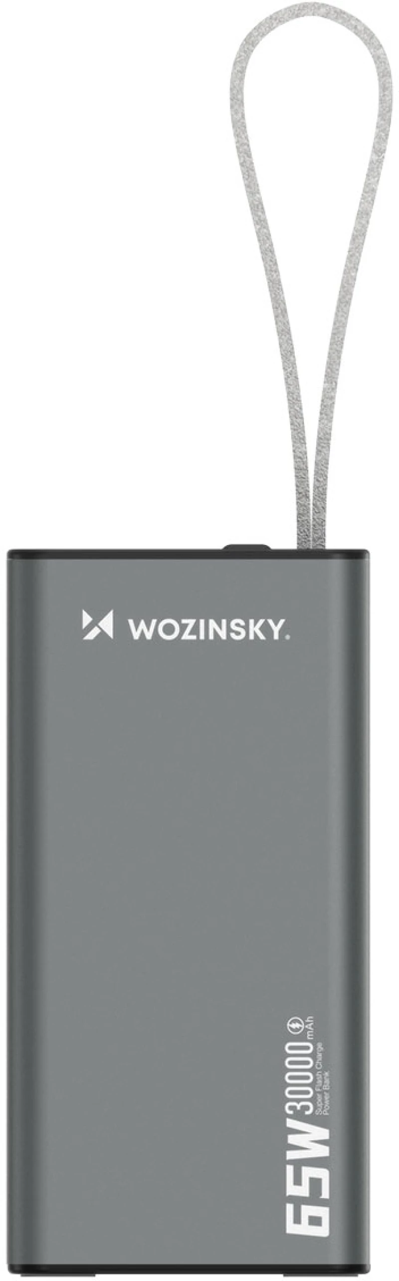 Powerbank Wozinsky K65+ 65W 30000mAh 2x USB-C, 1x USB-A 65W - black