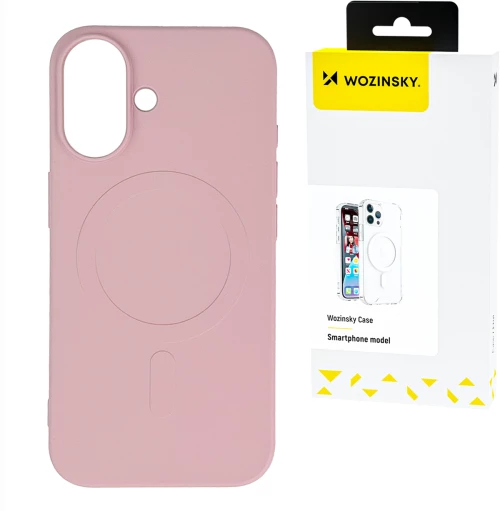 Wozinsky Silicone Case Magsafe Magnetic Case for Samsung Galaxy S25+ - Pink