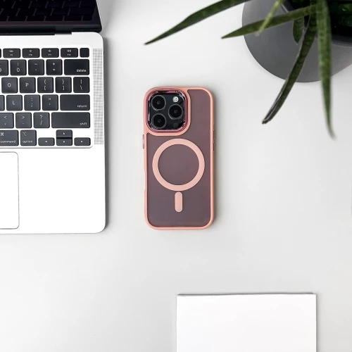 Wozinsky Fashion Case MagSafe for Samsung Galaxy S25 - Pink