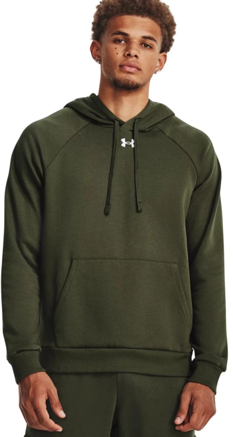 Under Armour Rival Fleece Hoodie Olive 1379757 390 S