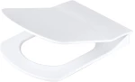 Slim soft-close toilet seat