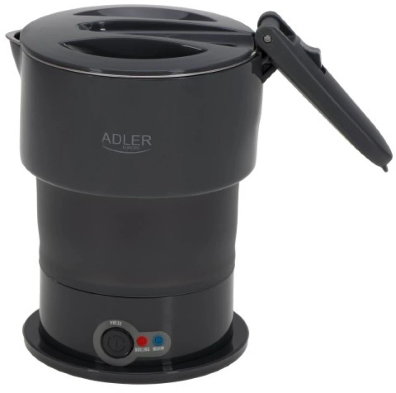 Adler Silicon Travel Kettle | AD 1377 | Travel Kettle | 600 W | 0.6 L | Silicon | Grey