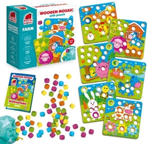 Educational game Wooden Mosaic - Farm