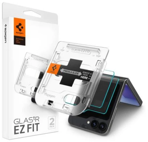 Tempered Glass Full Face Spigen Glas.tR EZ-FIT Samsung Galaxy Z Flip 6 5G Διάφανο (2 τεμ.)
