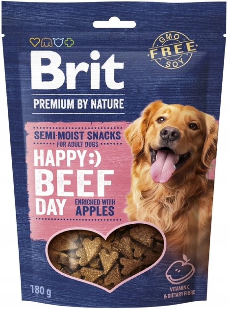 BRIT Premium Dog Snack Beef with Apples - dog treat - 180g