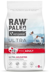 VET EXPERT RAW PALEO Ultra Mini Adult Beef - dry dog food - 8 kg