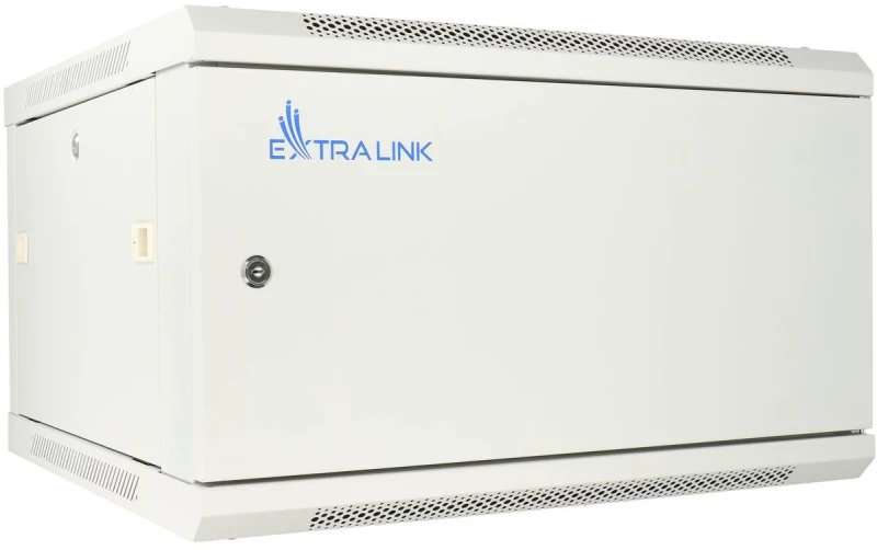 Extralink Rackmount cabinet 6U 600x450 ASP Gray wall mounted, metal door