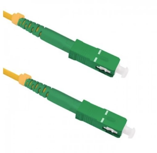 Qoltec 54281 fibre optic cable 1 m SC Green, Yellow