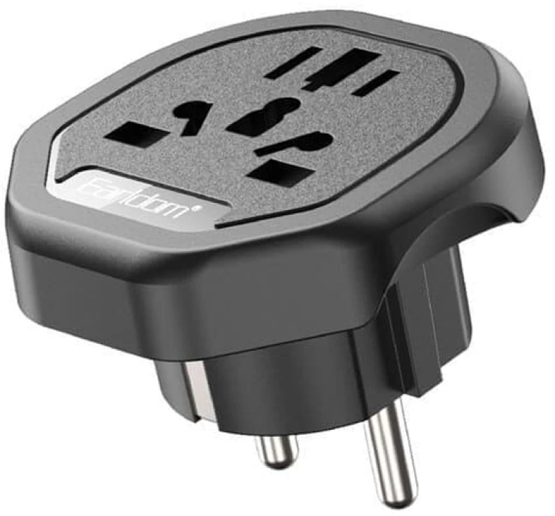 Αντάπτορας Earldom ES-SC26  UK/US/AU to EU Schuko  250V  Universal  Μαυρο - 40523