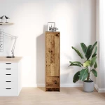 vidaXL Ντουλάπι Όψη Παλαιού Ξύλου 29,5x34x119,5 εκ. Επεξεργασμένο Ξύλο