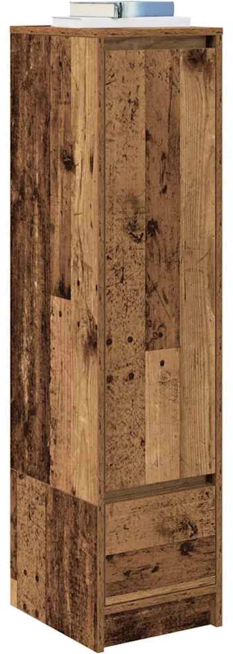 vidaXL Ντουλάπι Όψη Παλαιού Ξύλου 29,5x34x119,5 εκ. Επεξεργασμένο Ξύλο