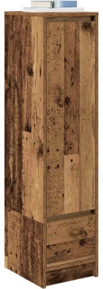 vidaXL Ντουλάπι Όψη Παλαιού Ξύλου 29,5x34x119,5 εκ. Επεξεργασμένο Ξύλο