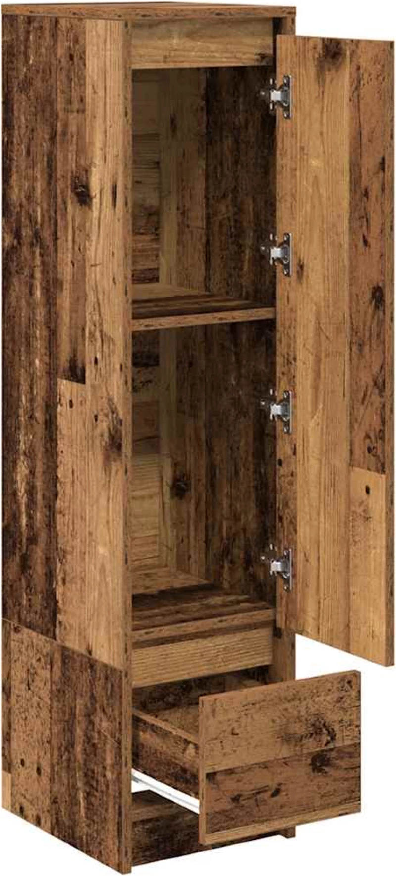 vidaXL Ντουλάπι Όψη Παλαιού Ξύλου 29,5x34x119,5 εκ. Επεξεργασμένο Ξύλο