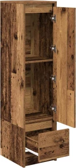vidaXL Ντουλάπι Όψη Παλαιού Ξύλου 29,5x34x119,5 εκ. Επεξεργασμένο Ξύλο