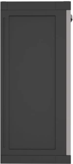 vidaXL Ντουλάπι Αποθ. Εξ. Χώρου Γκρι/Μαύρο 65x37x85 εκ. Πολυπροπυλένιο