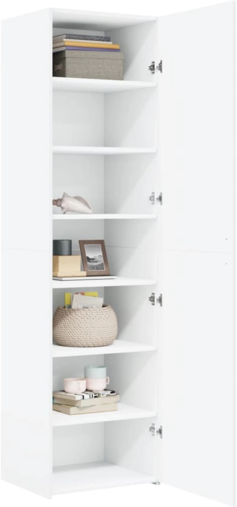 vidaXL Ντουλάπι Λευκό 50x42,5x185 εκ. από Επεξεργασμένο Ξύλο