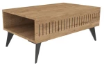 Τραπέζι Marla pakoworld σε oak απόχρωση 90x56x40εκ