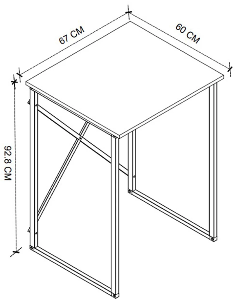 Έπιπλο πλυντηρίου Doyle Megapap χρώμα λευκό 67x60x92,8εκ.