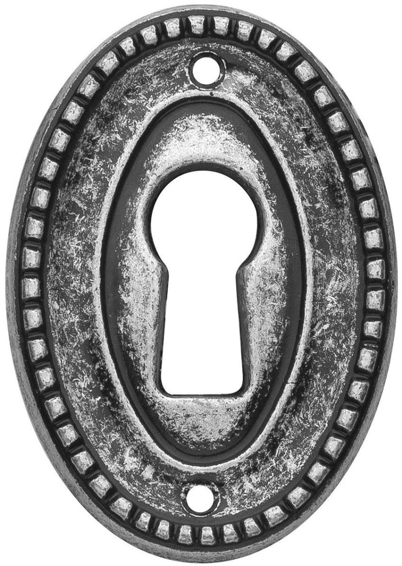Roline 462 Επιστόμιο Ντουλάπας από Ζάμακ Old Silver 26x37mm