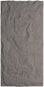 Supergreens Τεχνητός Τοίχος PU Stone "Obsidian" Volcanic Γκρι 120x60x3 εκ.