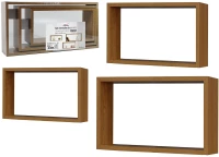 495112 ΣΕΤ 3 ΡΑΦΙΑ ΚΥΒΙΚΑ ΦΥΣΙΚΟ ΞΥΛΟ 70X35X15CM ΣΕ 3 ΔΙΑΣΤΑΣΕΙΣ