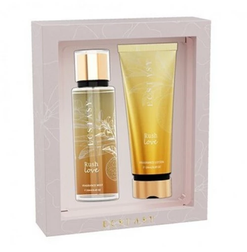Ecstasy Set Rush Love Shimmer Body Cream 236ml & Body Mist 250ml