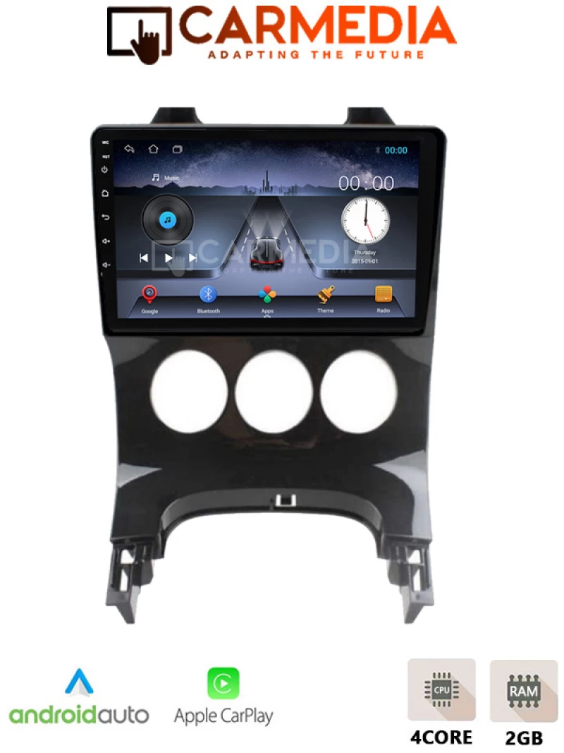 CARMEDIA CM209C-13 TABLET 9'' OEM PEUGEOT 3008 2008-2016 A/C