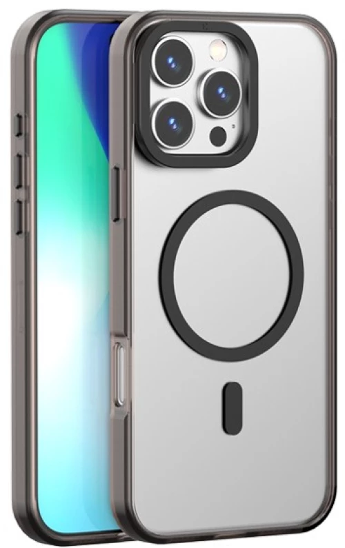 XO K30 iP 16 plus/15 plus 6.7" TPU Ακρυλική Θήκη με Ενσωματομένο Μαγνήτη Λευκό