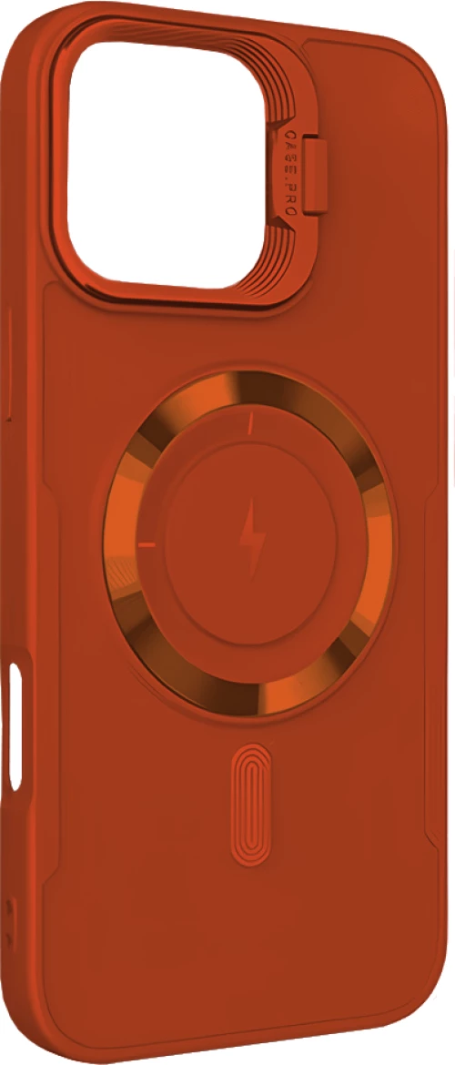 ObaStyle Creative Camera Stand Case για Apple iPhone 15 Pro Max - Πορτοκαλί