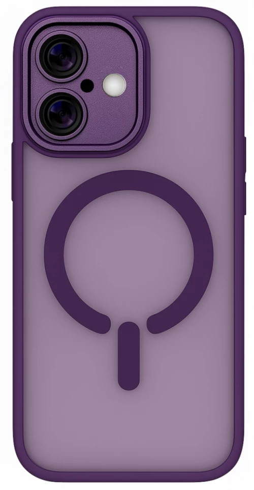 ObaStyle Semiclear Ματ Θήκη MagSafe για iPhone 16 - Μωβ