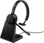 Jabra Evolve 65 TE Ακουστικά Ενσύρματo & Ασύρματo Head-band Τηλεφωνικό κέντρο USB Τύπου-A Bluetooth Βάση φόρτιση