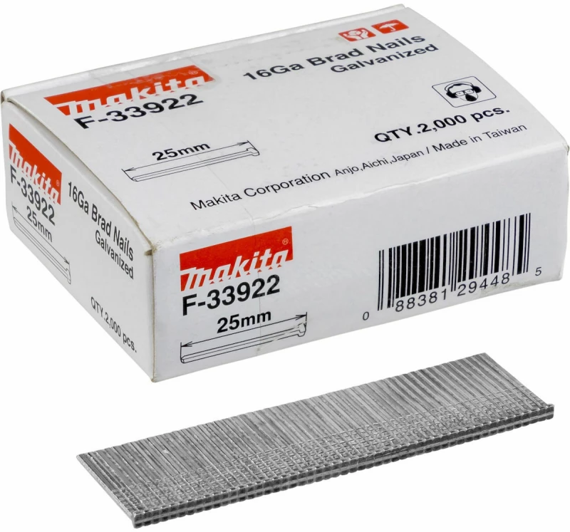 Makita F-33922 Καρφιά  1,6x25mm 2000 pcs.
