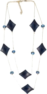 Kostibas 1035-903XB, Με μοτίφ, Κρύσταλλο, Αλυσίδα, Μπλε