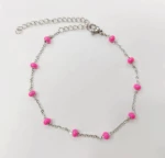 Kostibas 1513-952AF, Βραχιόλι, Ατσάλι, Αλυσίδα, Φούξια