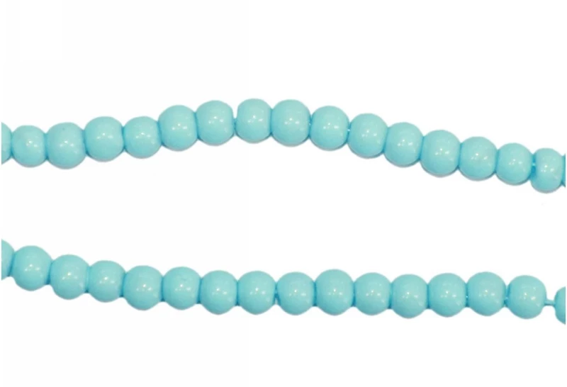 Kostibas 3828-010HT, Χάντρες, Γυαλί, Τιρκουάζ, 105τμχ