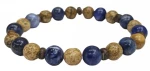 Kostibas 1550-883K1, Βραχιόλι Ανδρικό, Ημιπολύτιμοι λίθοι, Δίχρωμο