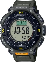 Casio PRG-340-3ER, Χρονογράφος, Καουτσούκ, Μαύρο