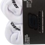 Skechers 6pk Unisex 1/2 Terry Crew Socks S118210-WHT