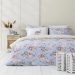 Σεντόνια Blume (Σετ 4τμχ) Blue-Multi Nima King Size 270x280cm 100% Βαμβάκι